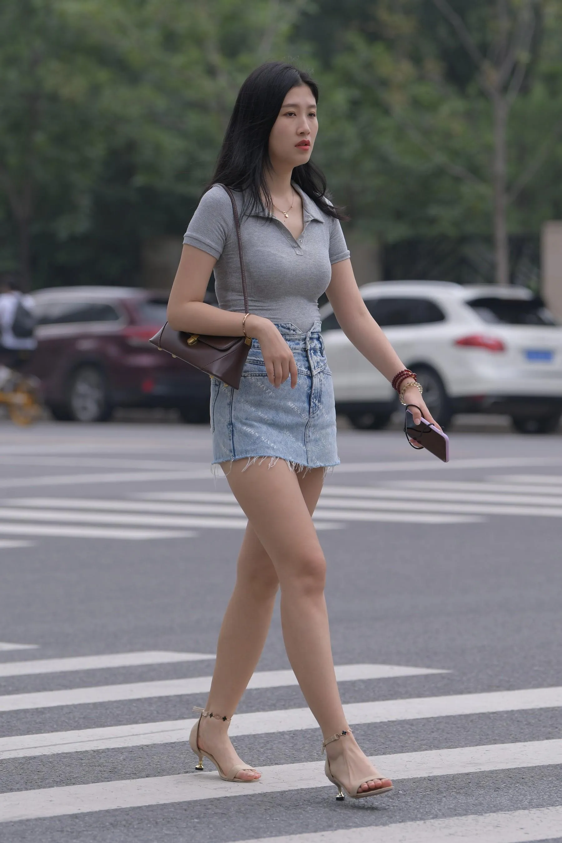 魔镜街拍 NO.169 一只麋鹿摄影-牛仔短裙美女 [235P]插图9